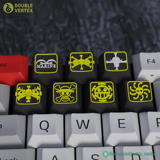 One Piece Pirates Logo Keycaps